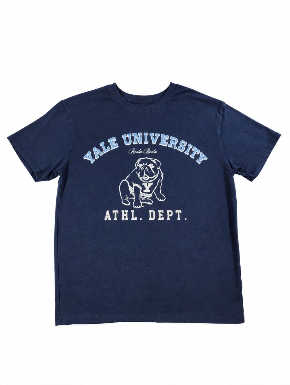 Yale University Bulldogs Kids L 10/12 Navy Handsome Dan Graphic T-Shirt